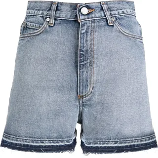Light-Wash Denim Shorts