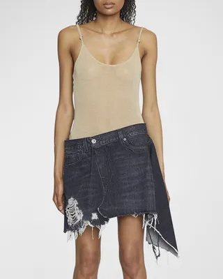 Deconstructed Hybrid Mini Dress