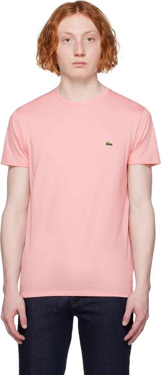 Lacoste Pink Crewneck T-Shirt