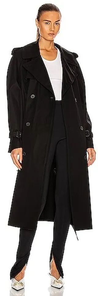WARDROBE.NYC Trench Coat in Black