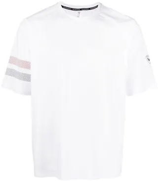 stripe-detail tech T-shirt