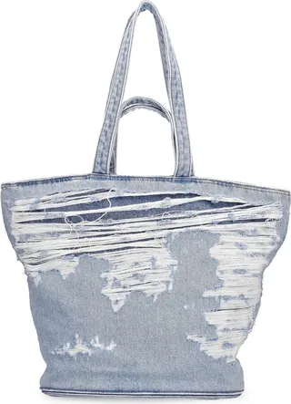 ODD Tyger cotton denim shopper bag