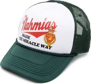 Green Miller Panelled Cap