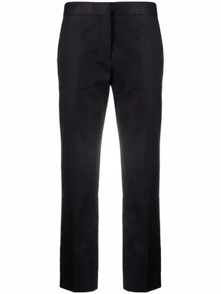 Cropped Straight-Leg Trousers