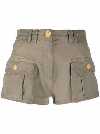 Pocket-Detail Mini Shorts