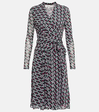 Brenda mesh midi dress