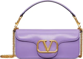 Valentino Garavani Leather Locò Shoulder Bag