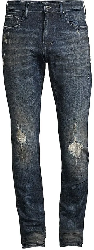 Le Sabre Stretch The Six Distressed Slim-Tapered Jeans