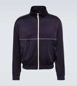 Teddy crepe track jacket