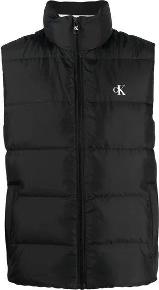 Logo-Print Padded Gilet