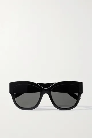 SAINT LAURENT Eyewear - Square-frame Acetate Sunglasses - Black