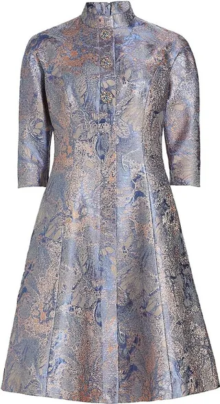 Metallic A-Line Dress