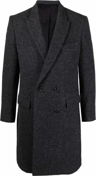 Double-Breasted Wool Coat
