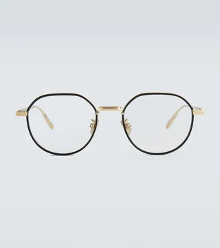 DiorBlackSuitO R3U round glasses