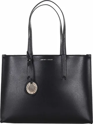 Emporio Armani Logo-Tag Zipped Tote Bag