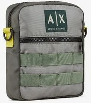Recycled technical fabric crossbody bag