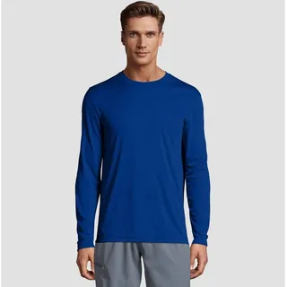 Hanes Men's Long Sleeve CoolDRI Performance T-Shirt - Deep Blue S