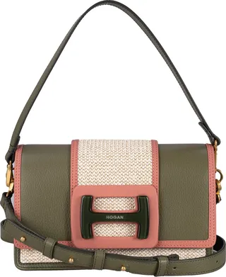 Shoulder bag H-Bag Beige Pink Green