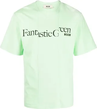 Fantastic Green asymmetric T-shirt