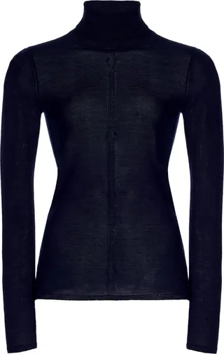 Women's Exclusive Steinem Cashmere-Silk Turtleneck Top