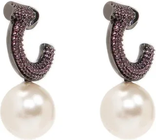 Salvatore Ferragamo Logo Shaped Earrings