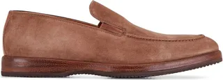 Seam-Detail Suede Loafers