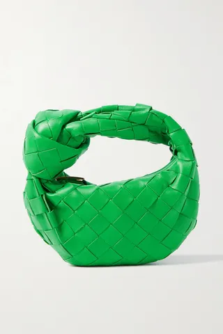 Bottega Veneta - Jodie Mini Knotted Intrecciato Leather Tote - Green