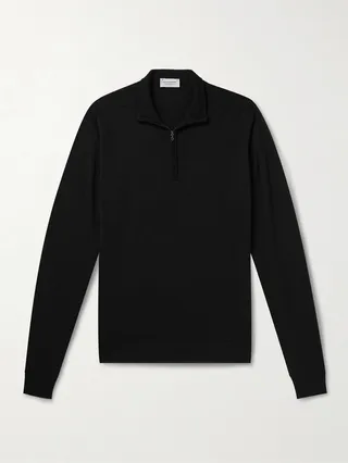 Tapton Slim-Fit Merino Wool Half-Zip Sweater