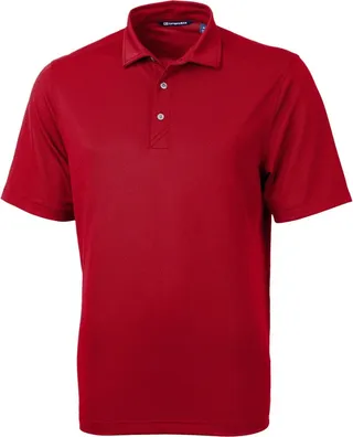 Cutter & Buck Virtue Eco Pique Recycled Mens Big and Tall Polo Shirt - Cardinal Red - 3XB