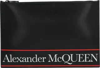 Alexander McQueen Logo Print Clutch
