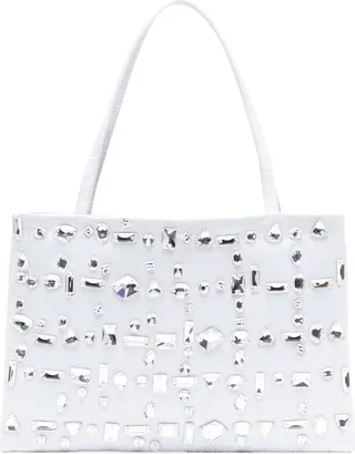 Crystal-Embellished Tote Bag