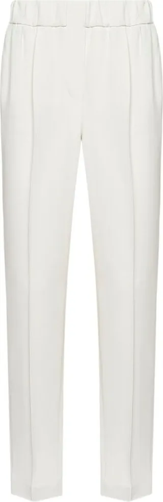 Brunello Cucinelli Elastic Waist Cropped Trousers