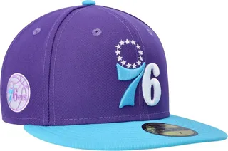 Men's New Era Purple Philadelphia 76ers Vice 59FIFTY Fitted Hat