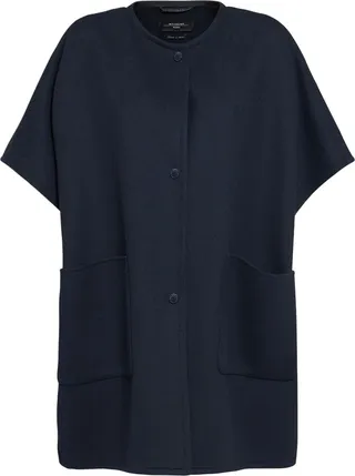 Drina wool blend cape