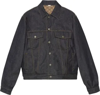 GG supreme reversible denim jacket