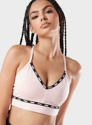 Logo Low Impact Strappy Bra
