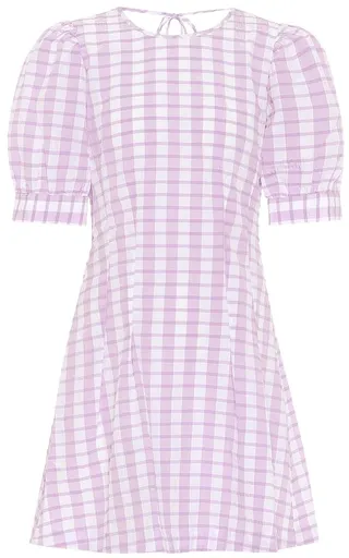 Aurelia checked minidress