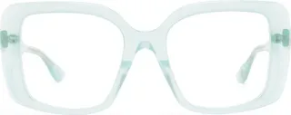 Oversize-Frame Straight-Arm Glasses