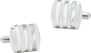 Striped Mother Of Pearl Cufflinks