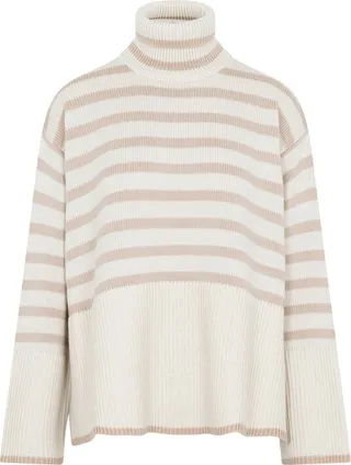 Totême Turtleneck Striped Knit Top