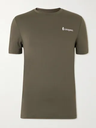 Fino Tech Logo-Print Recycled-Jersey T-Shirt
