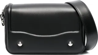 Foldover Leather Crossbody Bag