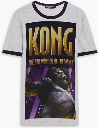 Slim-fit printed cotton-jersey T-shirt