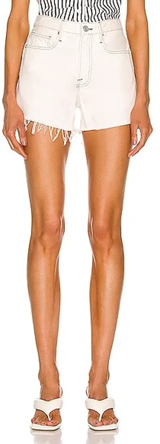 FRAME Le Bridgette Short in White