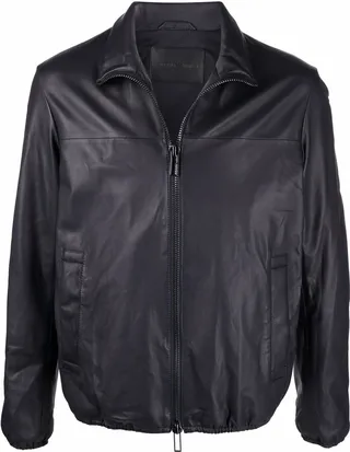 EMPORIO ARMANI- Leather Jacket