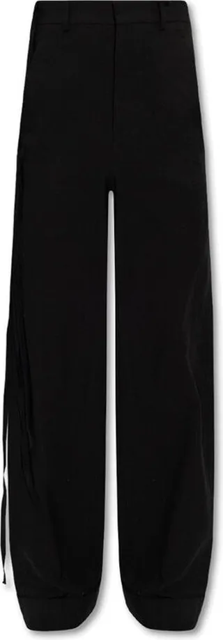 Ann Demeulemeester Wide-Leg Strap Detailed Trousers