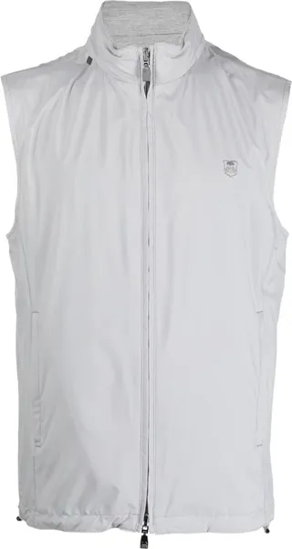 Logo-Embroidered Reversible Waistcoat