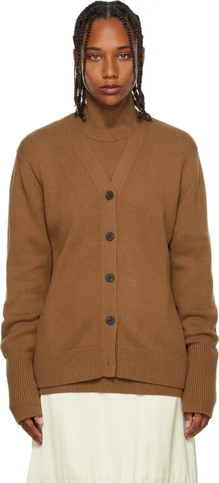 Studio Nicholson Tan Aulenti Cardigan