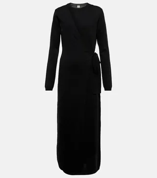 Wool midi dress