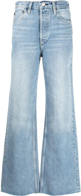 High-Waist Bootcut Jeans